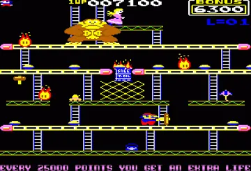 Donkey Kong screen shot game playing